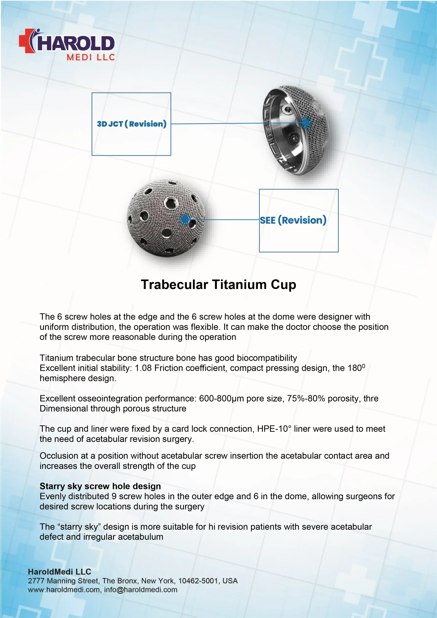 Trabecular Titanium Cup - 2nd part133